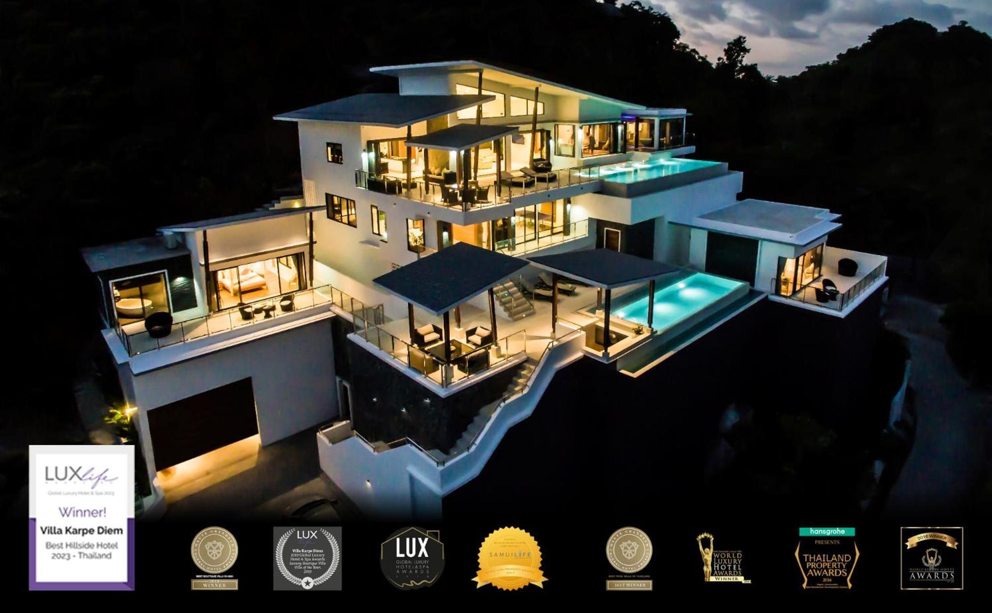 Karpe Diem Villa - Twin Infinity Pools Pantai Chaweng Luaran gambar