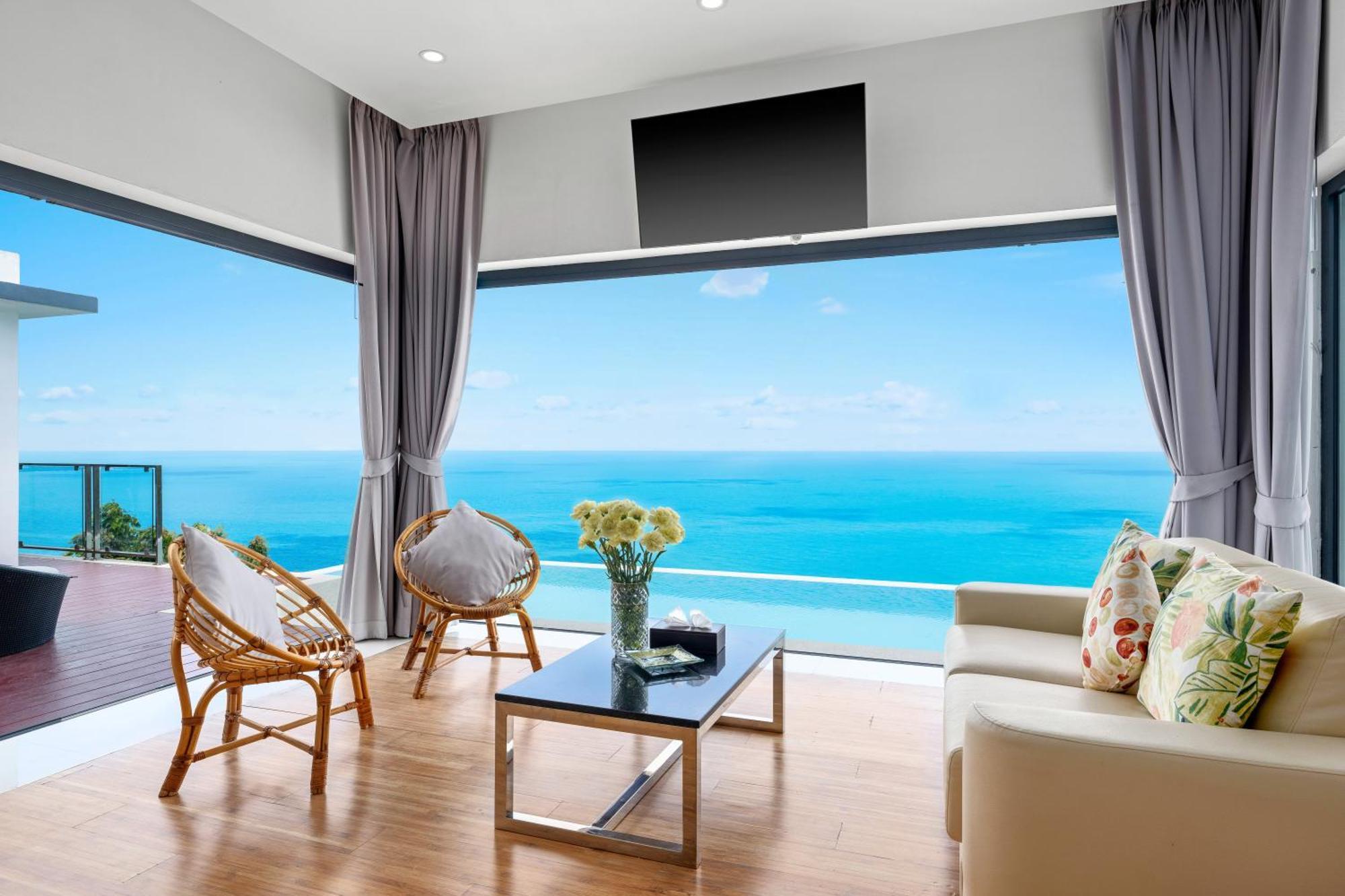 Karpe Diem Villa - Twin Infinity Pools Pantai Chaweng Luaran gambar