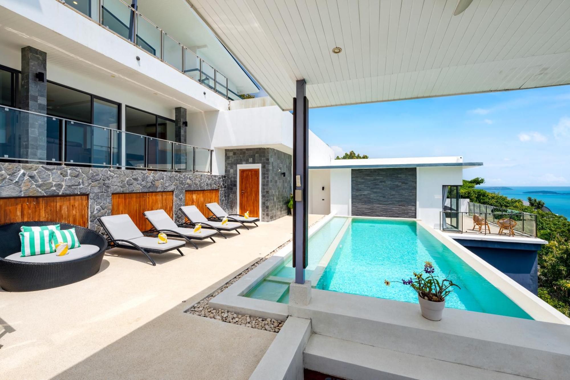 Karpe Diem Villa - Twin Infinity Pools Pantai Chaweng Luaran gambar