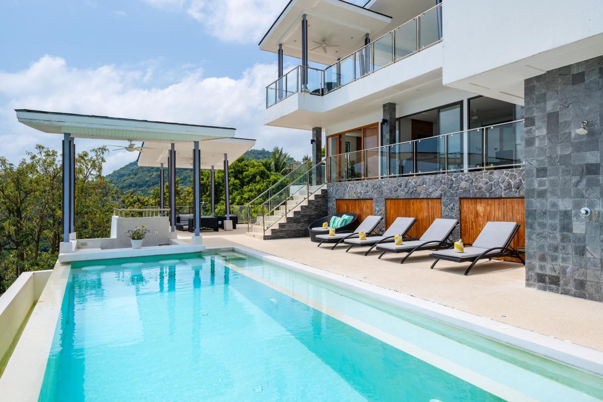 Karpe Diem Villa - Twin Infinity Pools Pantai Chaweng Luaran gambar