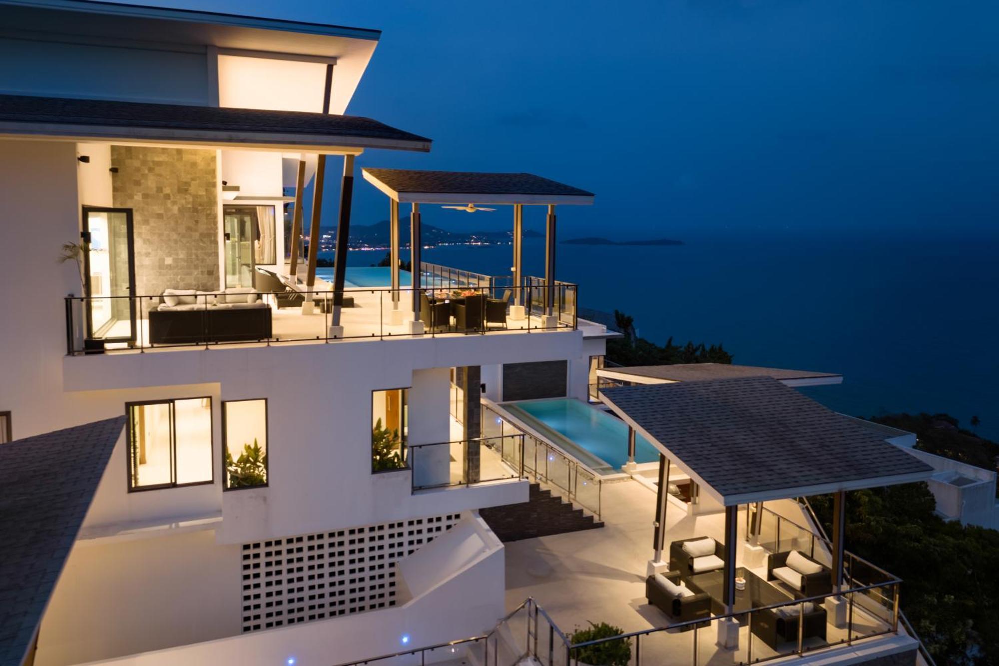 Karpe Diem Villa - Twin Infinity Pools Pantai Chaweng Luaran gambar