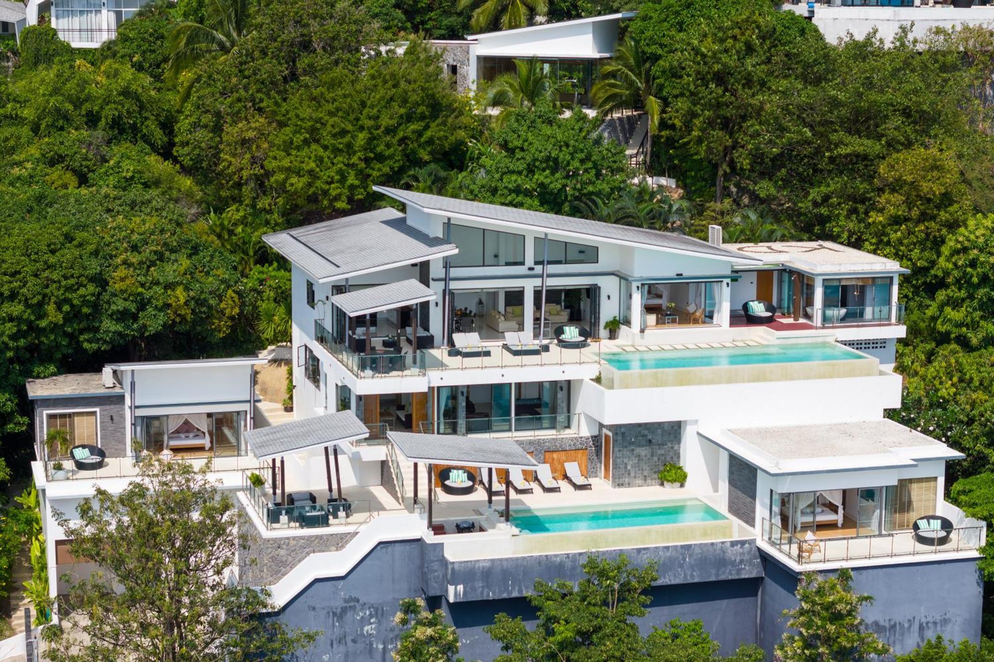 Karpe Diem Villa - Twin Infinity Pools Pantai Chaweng Luaran gambar