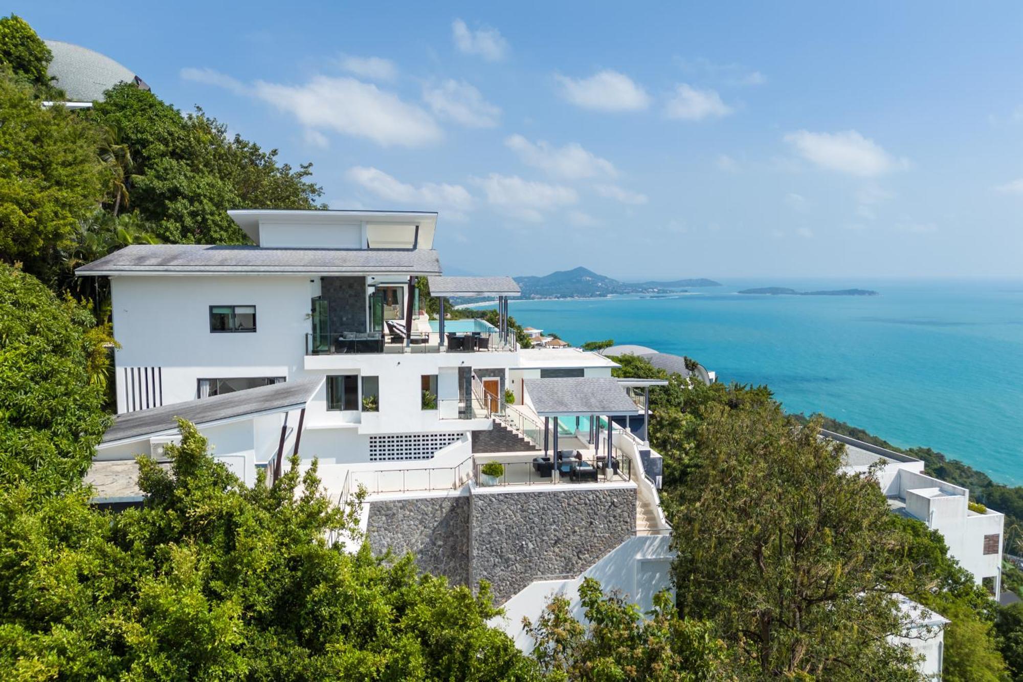 Karpe Diem Villa - Twin Infinity Pools Pantai Chaweng Luaran gambar