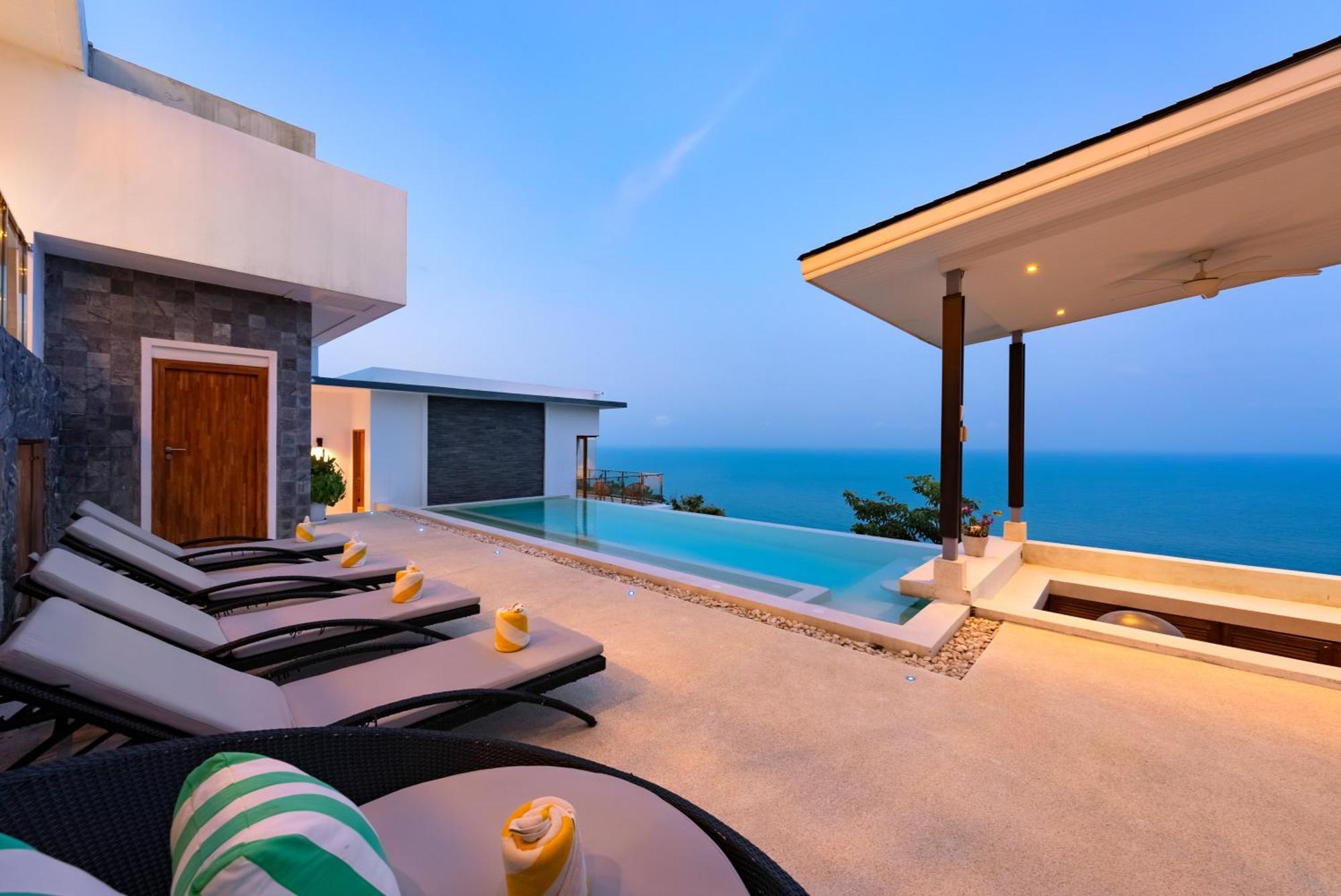 Karpe Diem Villa - Twin Infinity Pools Pantai Chaweng Luaran gambar