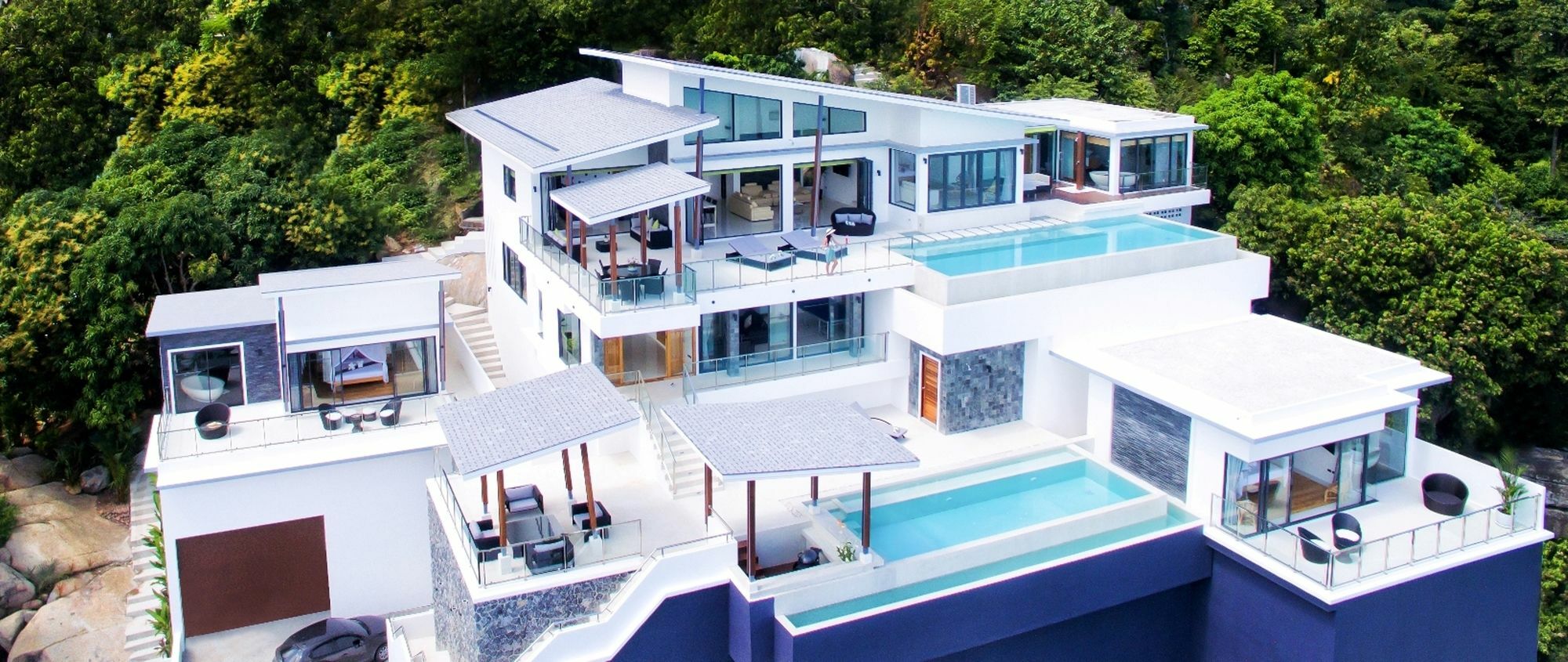 Karpe Diem Villa - Twin Infinity Pools Pantai Chaweng Luaran gambar